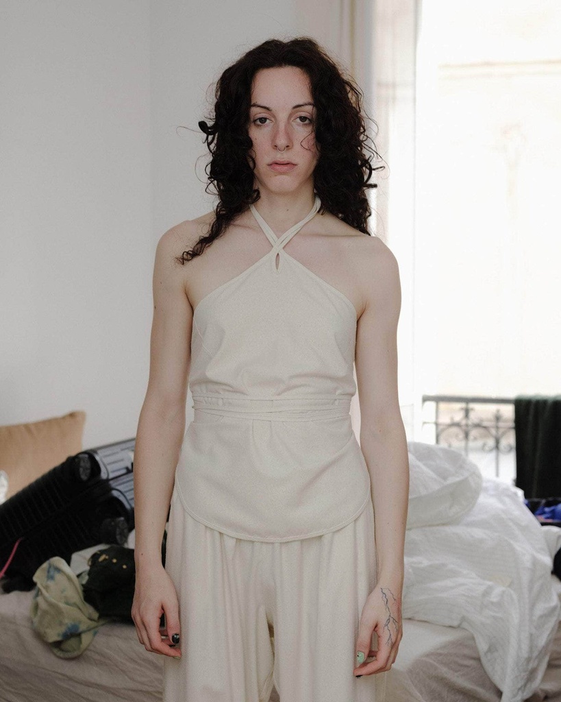 Baserange toppur Mar top undyed