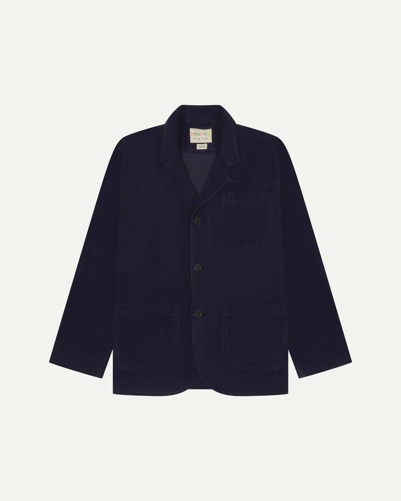 Uskees jakki #3006 Cord blazer Midnight blue