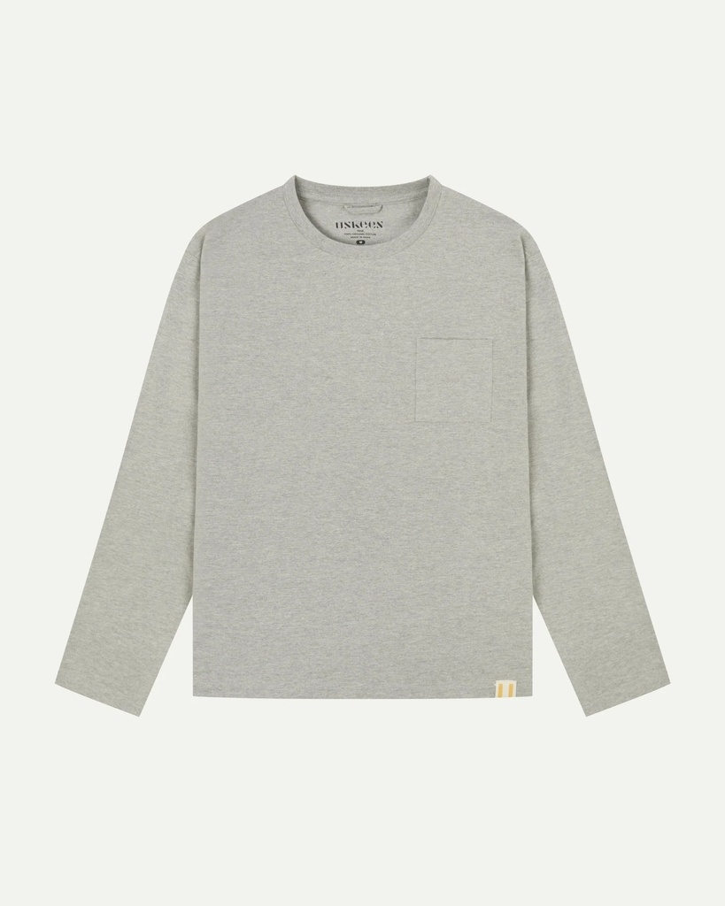 Uskees Bolur #7010 Long sleeve t-shirt - Grey marle