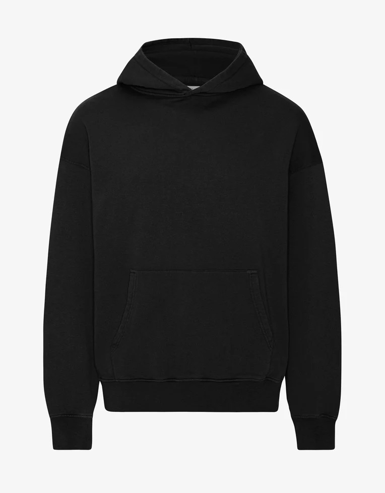 COLORFUL STANDARD hettupeysa  Organic Oversized Hood - Deep Black