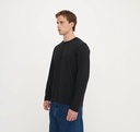 Organic Basics bolur True boxy fit Long sleeve Black