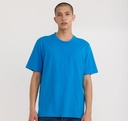 Organic Basics bolur True heavy boxy Fit tee Azure Blue