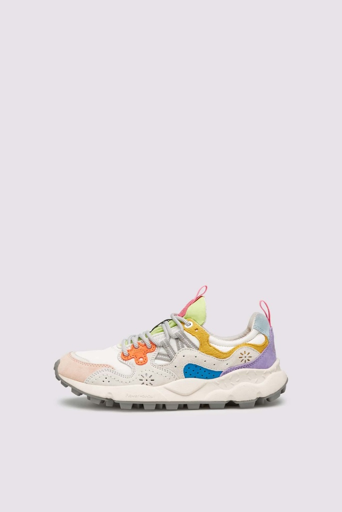 Flower Mountain skór Yamano 3 Woman Suede/Nylon White-pink