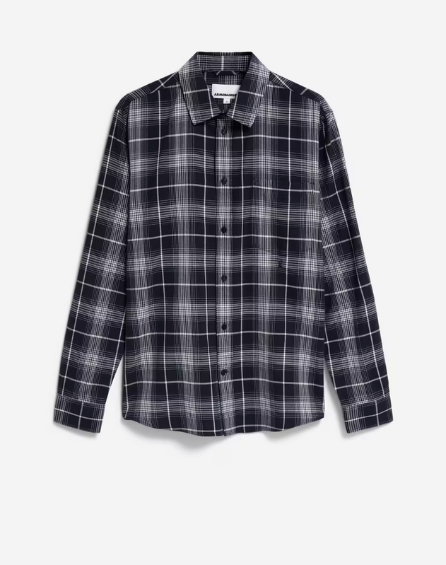 ARMEDANGELS skyrta Aarnault Night sky-oatmilk