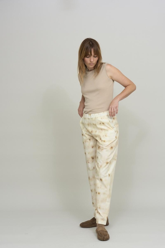 Cus buxur Casual pants Brown print