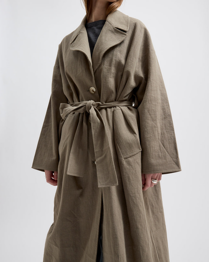 BRIXTOL kápa Odette Linen Moss