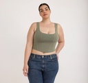 Organic Basics toppur Flex Corset Top Seaweed