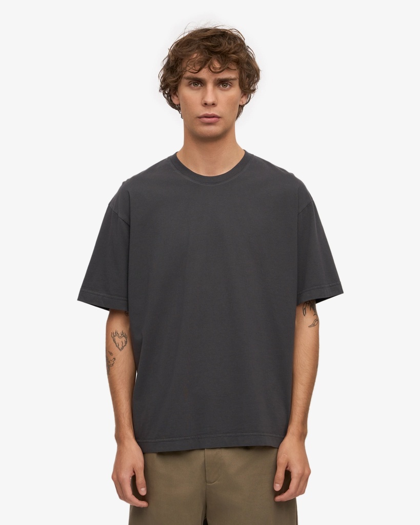 COLORFUL STANDARD Oversized organic T-shirt Lava Grey