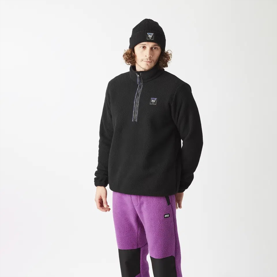 Picture peysa Kimag 1/4 zip fleeze Black