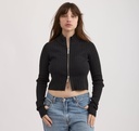Organic Basics Peysa Soft Knit Rib Track Jacket Black