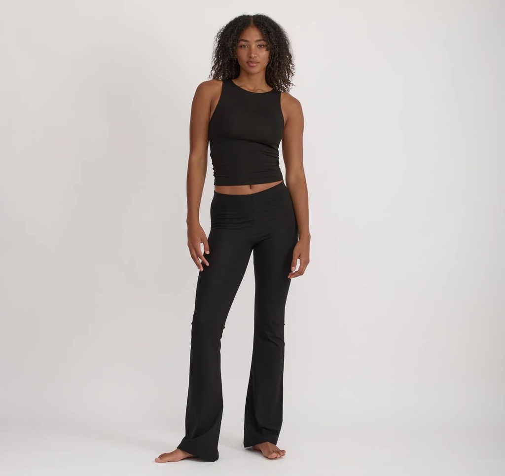 Organic Basics Buxur Core Flare Pants Black