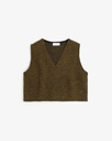 Rotholz Vesti Cropped Vest Forest Green