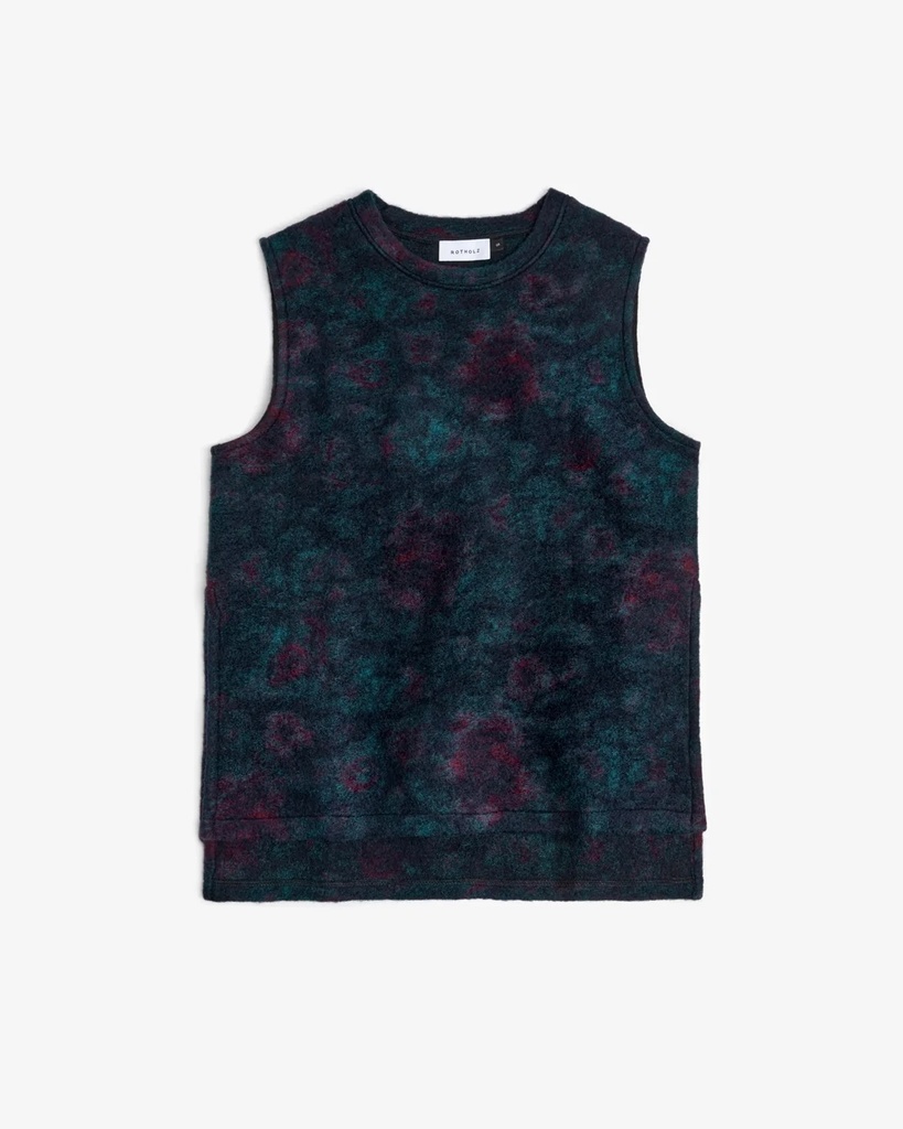 Rotholz Vesti Oversized Vest Dark Aquarell