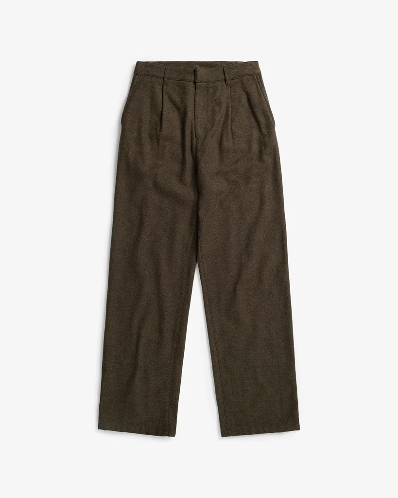 Rotholz Buxur Flannel Pantalone Twill Brown