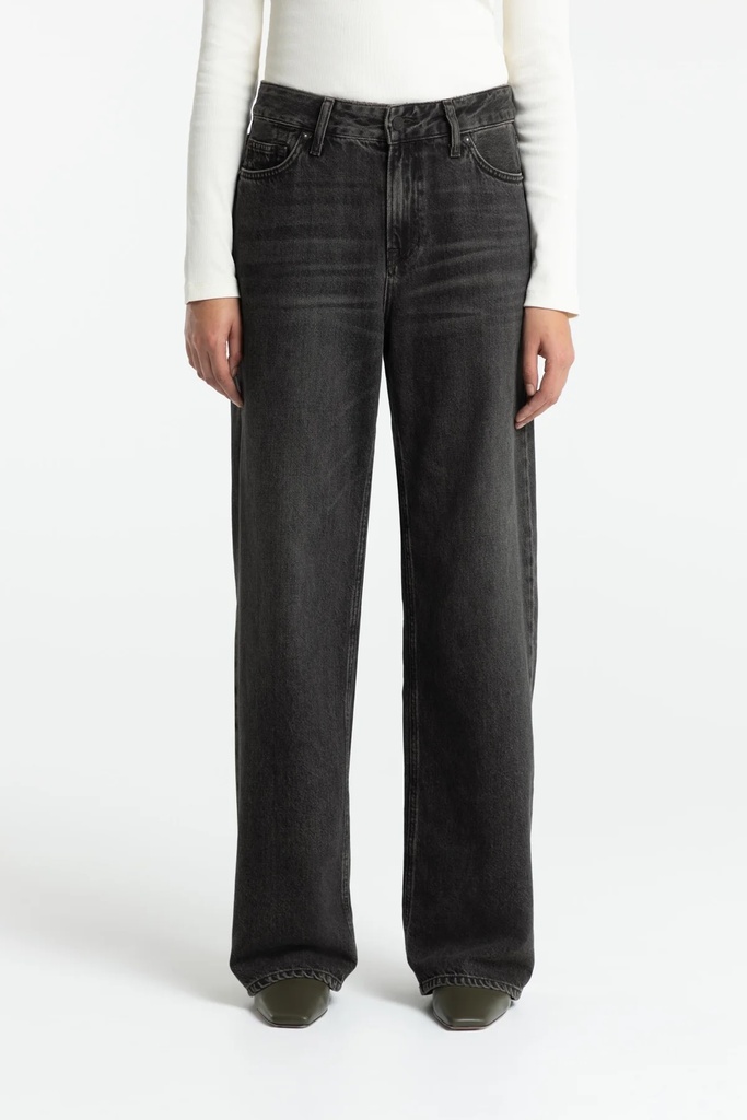 Kings of Indigo gallabuxur Joan Vilma Brown Black Worn