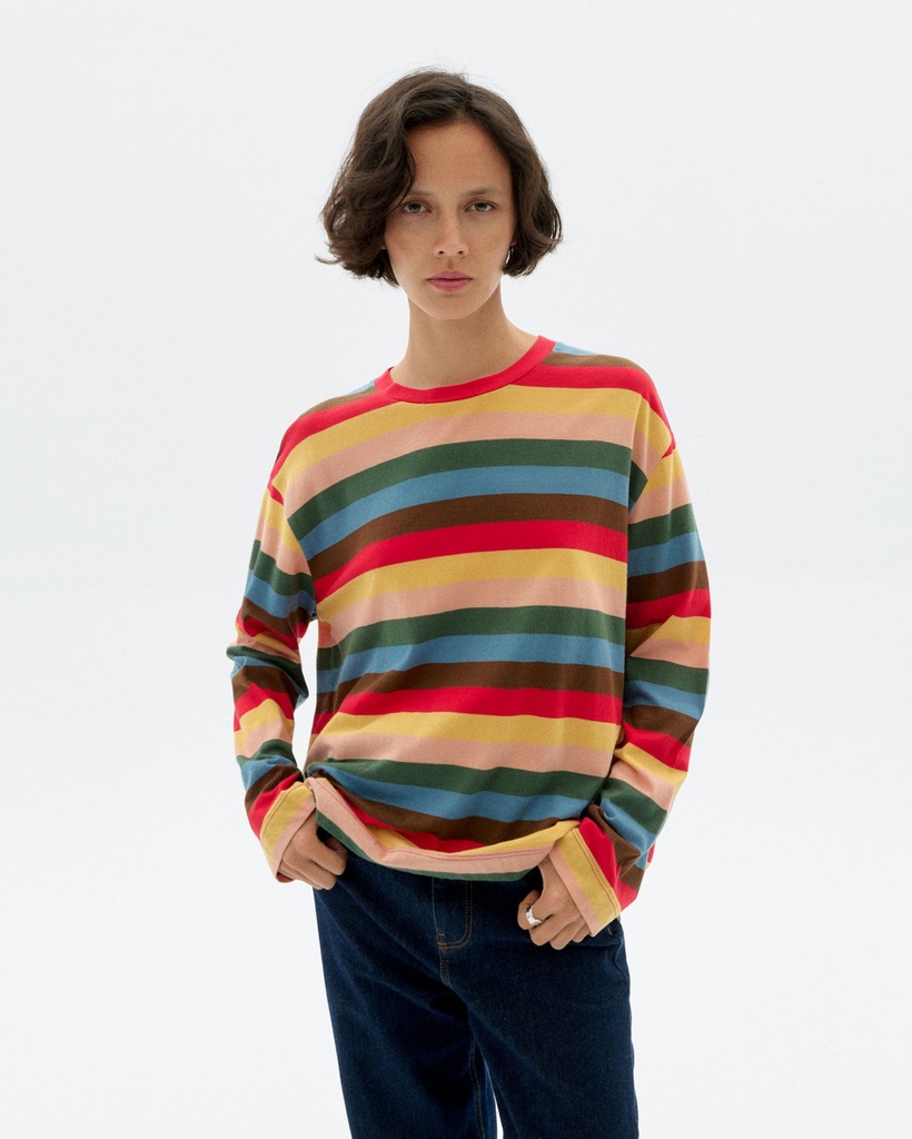 Thinking Mu Bolur Emily LS Tee Sunset Stripes