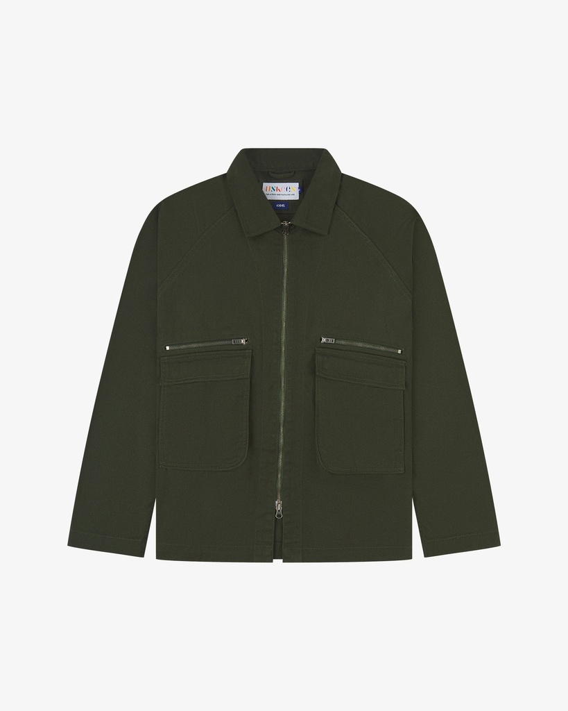 Uskees #3045 Drill field jacket Vine green