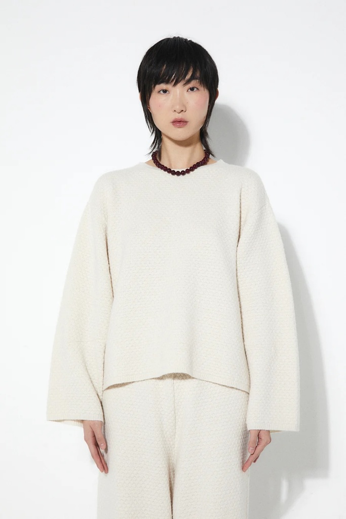 RITA ROW Peysa Bell Sweater Beige