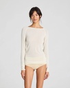 GAI+LISVA Toppur Amalie LS Wool Top Off White