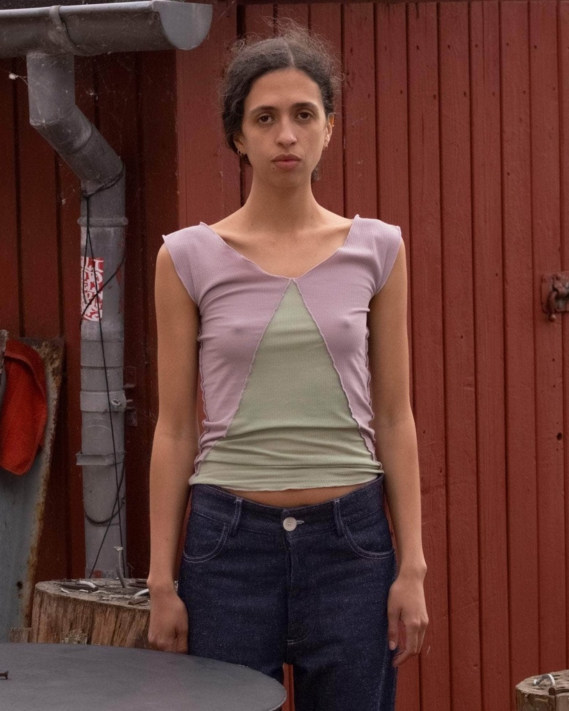 Baserange Toppur Phy Tank Verbe Purple/Green