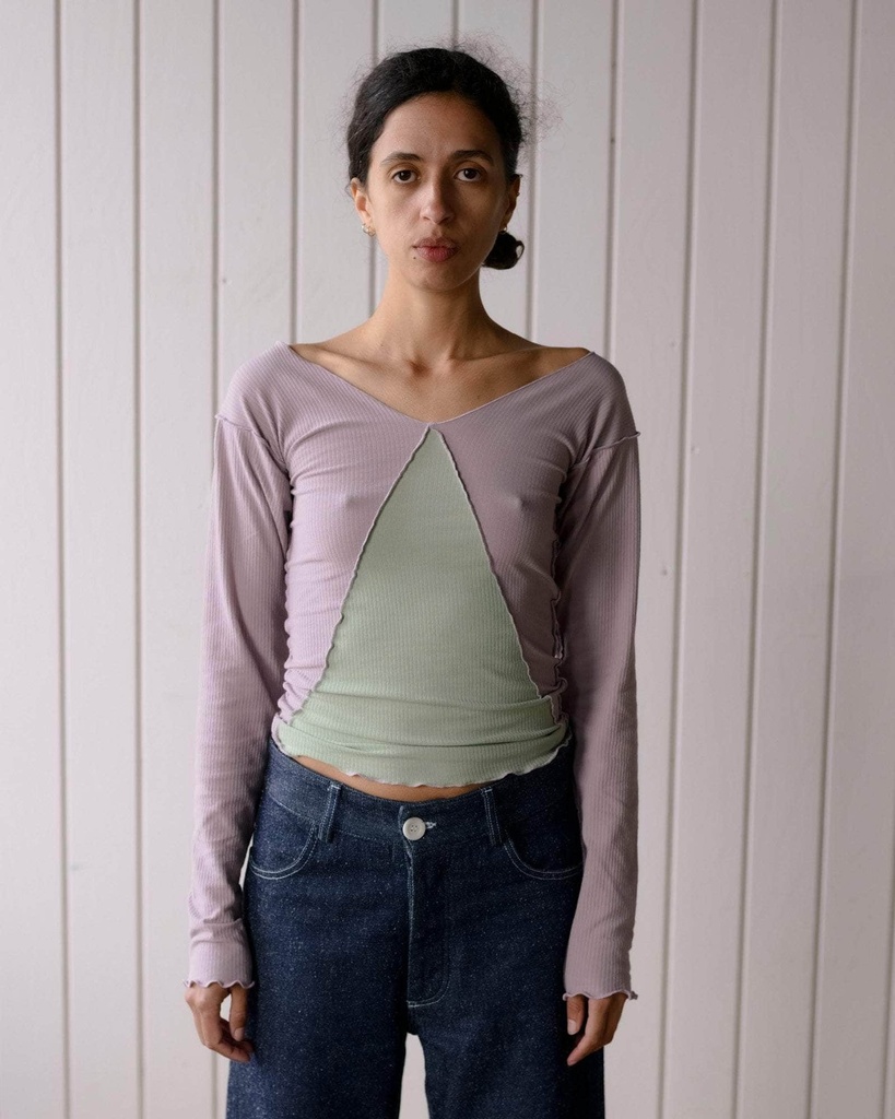 Baserange Bolur Phy LS Tee Verbe Purple/Green