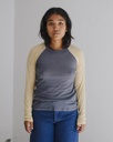 Baserange Bolur Gene Long Sleeve Amber Blue/Beige