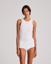 GAI+LISVA Toppur Alberte S'less Cotton Top White