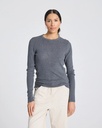 GAI+LISVA Toppur Freja L/S Cotton Rib Top Dark Grey