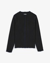 Rotholz Toppur Pin-Tucked L/S Top True Black