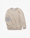 Rotholz Peysa Flower Knit Sweatshirt Nature White