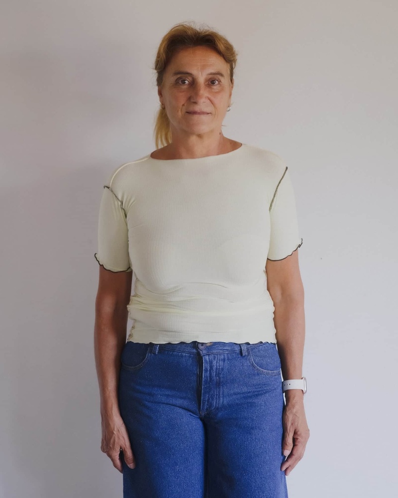 Baserange Bolur Vein Tee Shirt Icuacu Lime