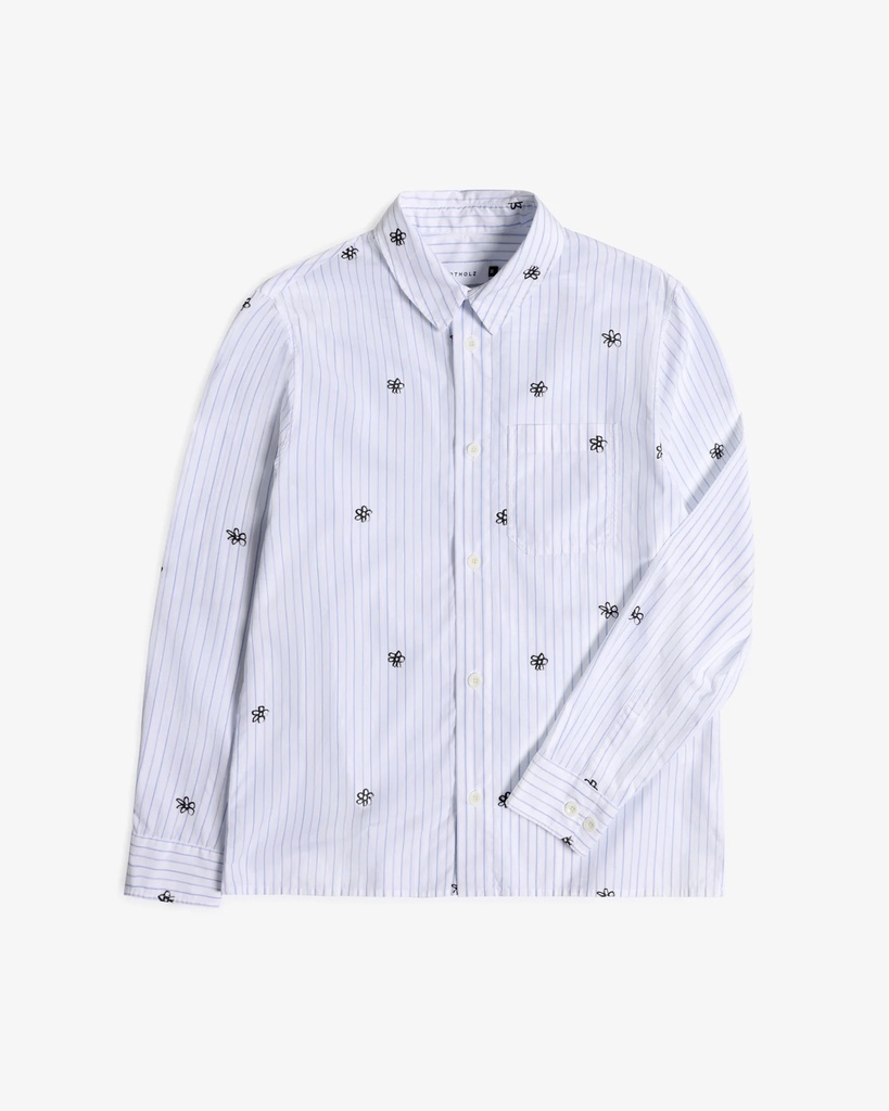 Rotholz Skyrta Casual Shirt Flower Stripe