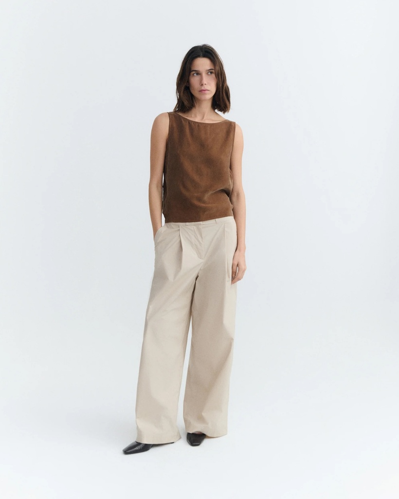 Thinking Mu Toppur Solea Top Brown
