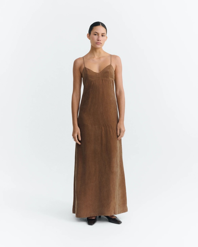 Thinking Mu Kjóll Dina Dress Brown