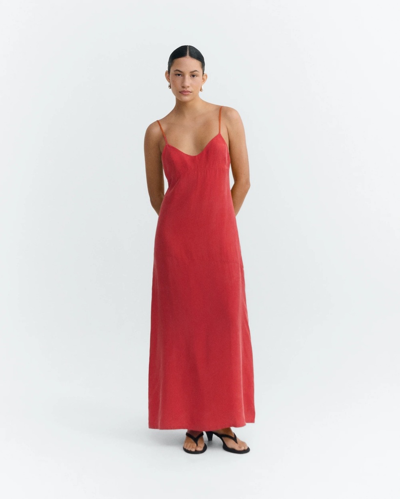 Thinking Mu Kjóll Dina Dress Clavel Red