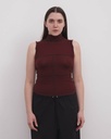 Baserange Toppur Cinder turtleneck tank Nara red