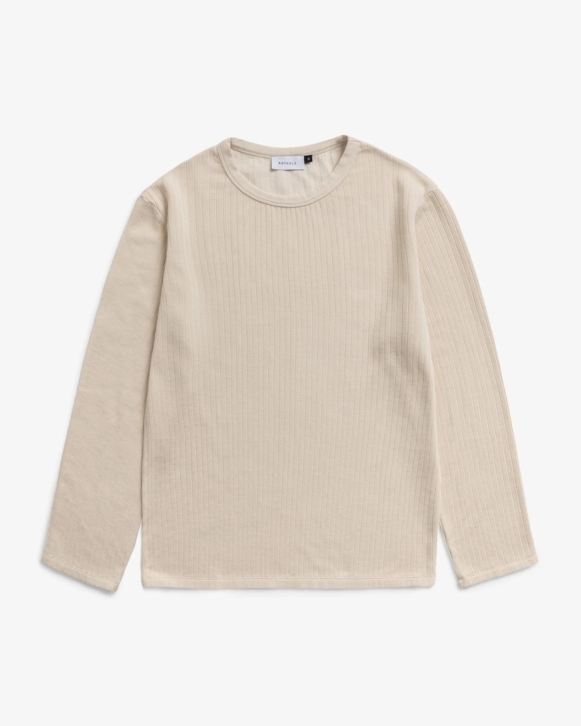 Rotholz Bolur Relaxed Longsleeve Nature White