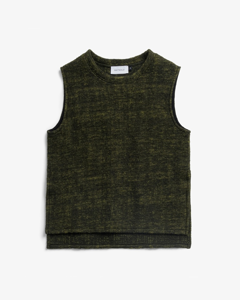 Rotholz Vesti Oversized Vest Speckled Green