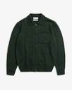 Rotholz Jakki Knit Polo-Zip Jacket Green Melange