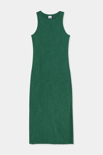 amt. Kjóll Fungi Halter Dress Dark Green