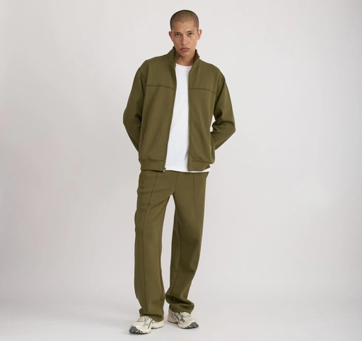 Organic Basics Buxur Track Straight Leg Pants Olive