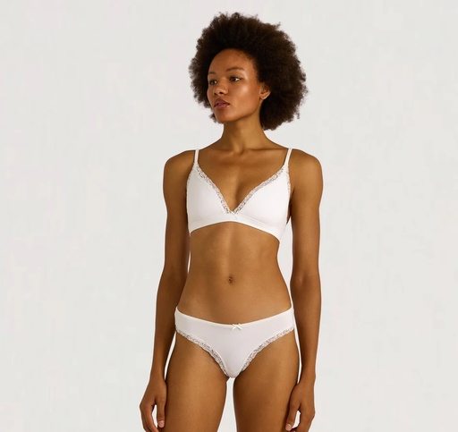 Organic Basics Toppur Flex Lace Triangle Bralette