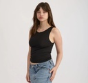 Organic Basics Bolur Everyday Mock Neck Top Black