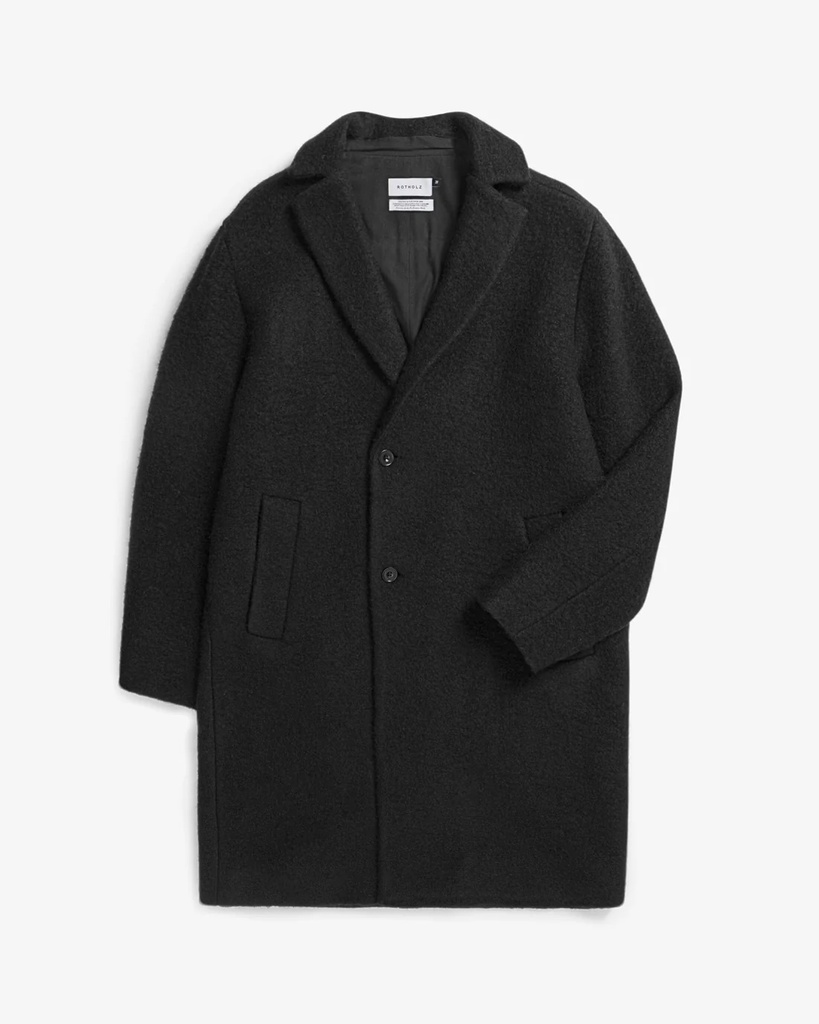 Rotholz Kápa Formal Coat Soft Black