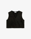 Rotholz Vesti Cropped Vest Soft Black