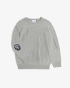 Rotholz Peysa Smiling Knit Sweatshirt Grey Melange