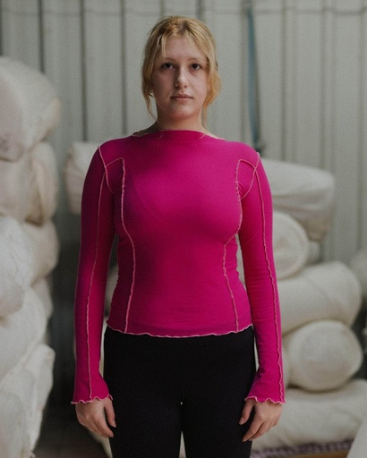 Baserange Bolur Omato LS Tee York Pink