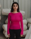 Baserange Bolur Vein LS Tee York Pink