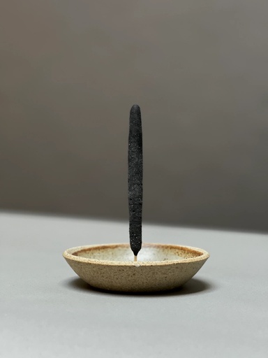 Incausa Stoneware Holder - Wood Fire Shino