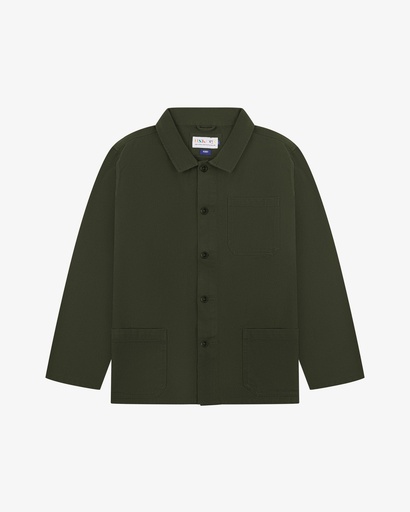 Uskees #3001 Drill buttoned overshirt Vine green